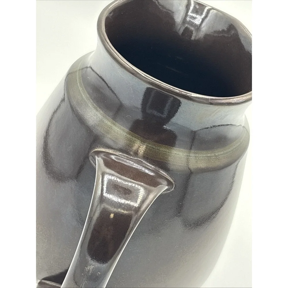 Vintage Franciscan Madeira Pitcher 32 oz Brown Green Earthenware Stoneware 7